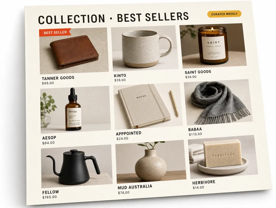 Collection page