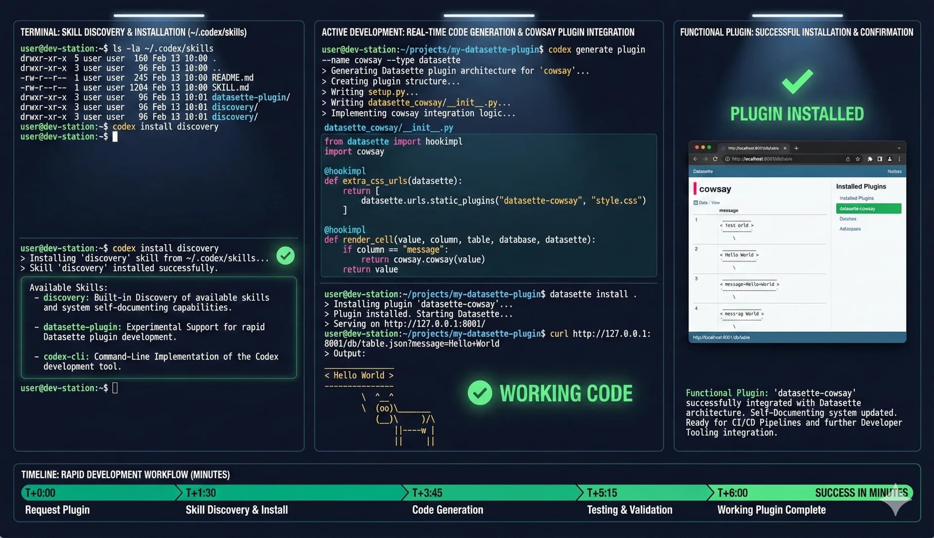 Building a Datasette Plugin in Minutes with Hidden Skills